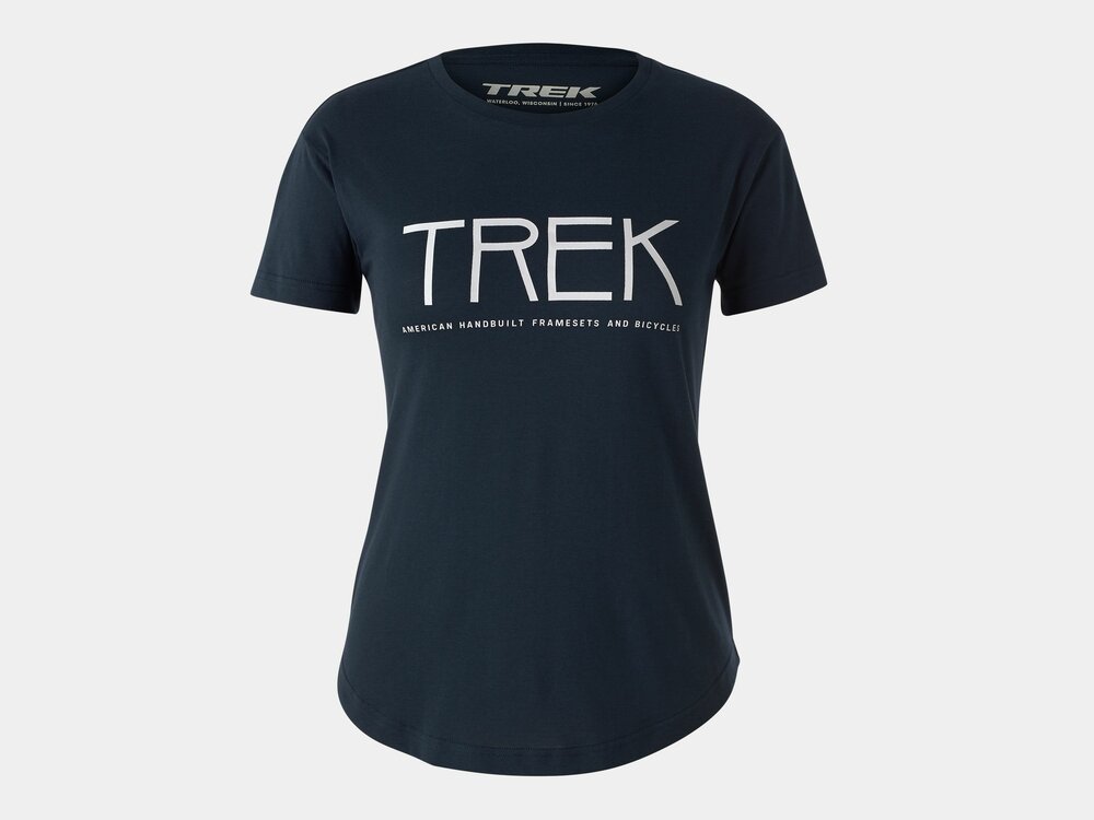 Shirt Trek Stick Logo Tee Women M Navy