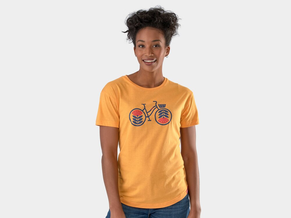 Shirt Trek Basket Bike T-Shirt Women XL Marigold