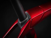Trek Domane SLR 9 eTap 50 Metallic Red Smoke to Red Car