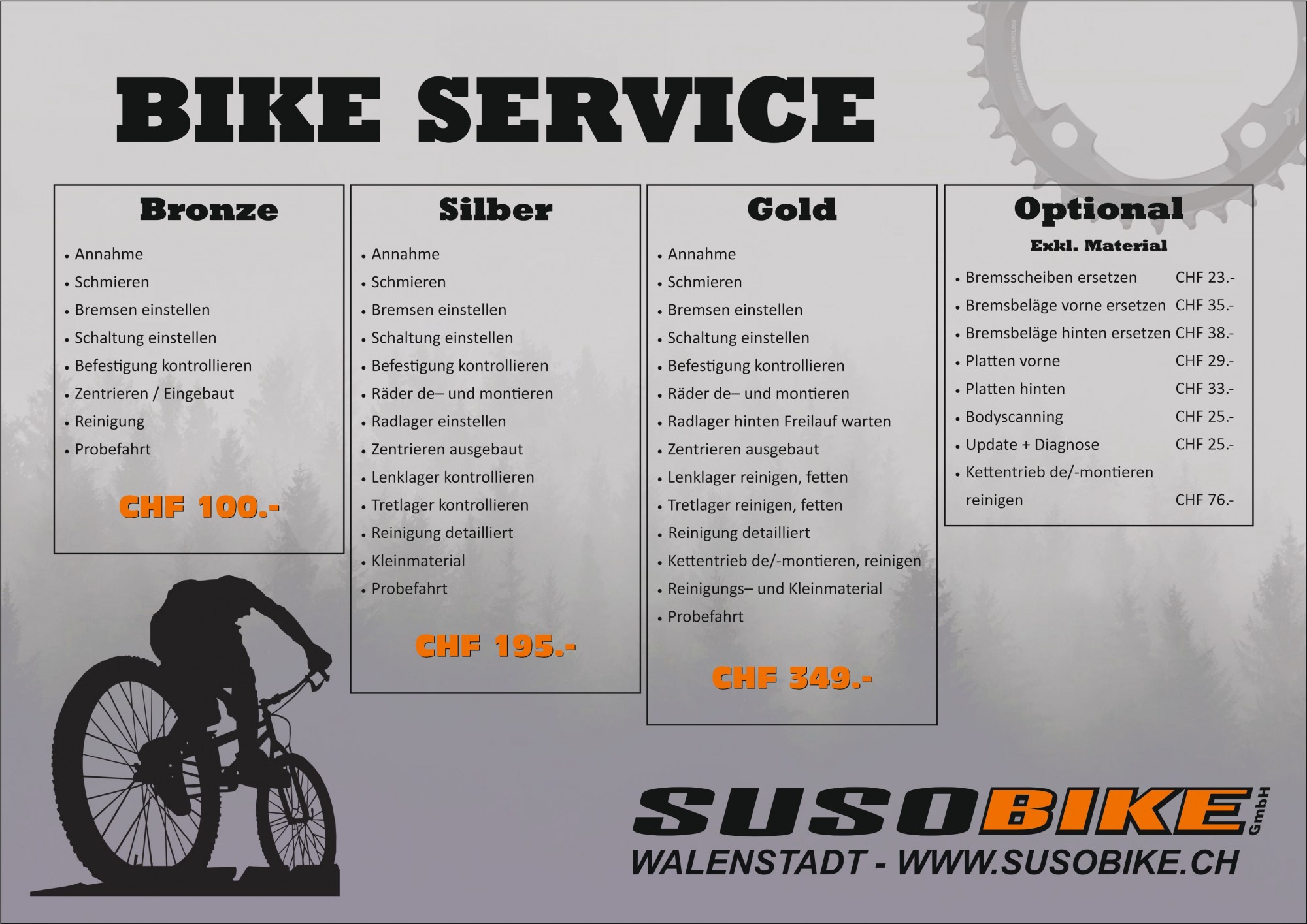 Was kostet ein Mountainbike Service?